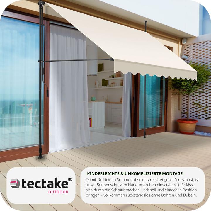 Produktbild tectake Klemmmarkise (2.50 m)
