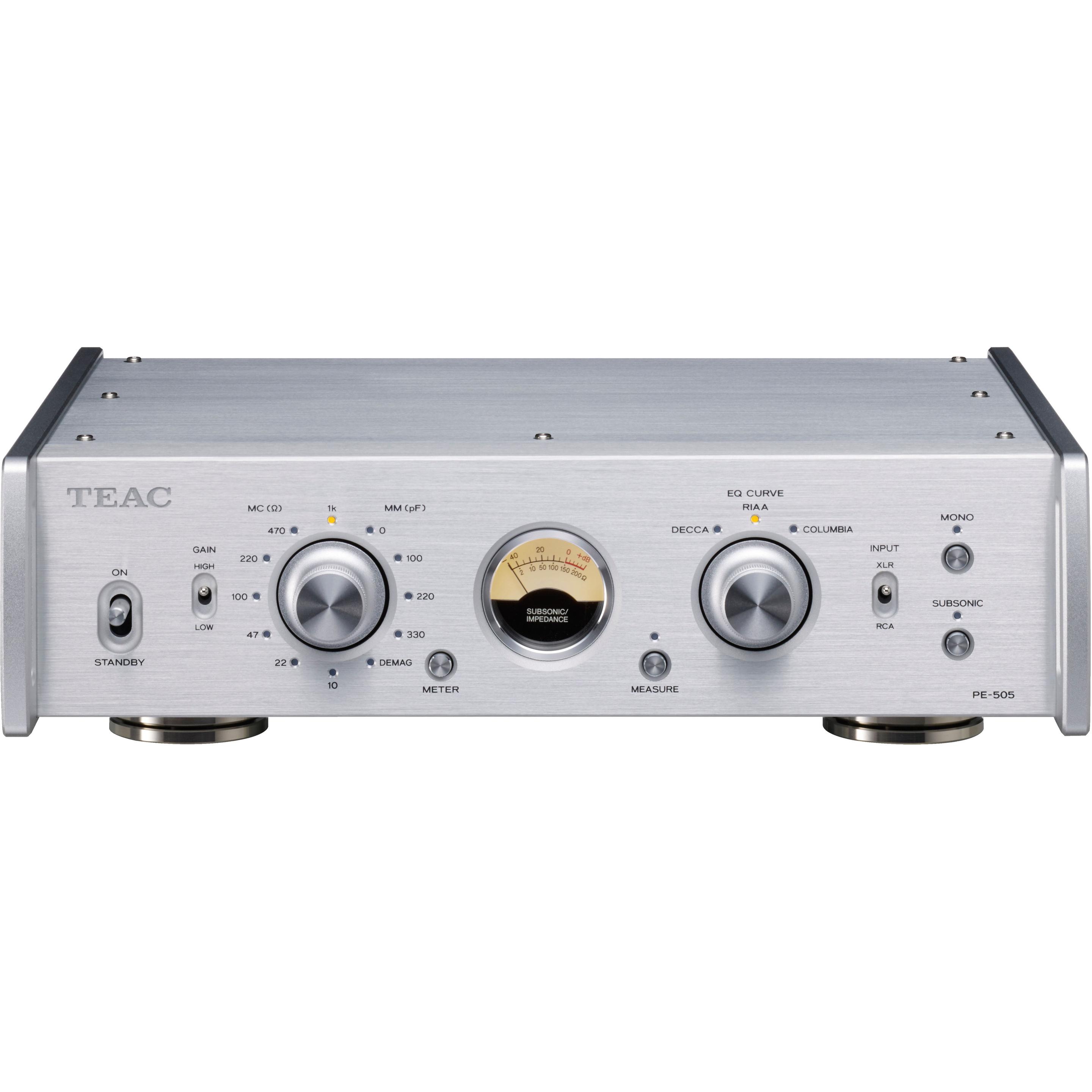 TEAC Stereo Voorversterker (AV-netwerkontvanger), Stereoversterker, Zilver
