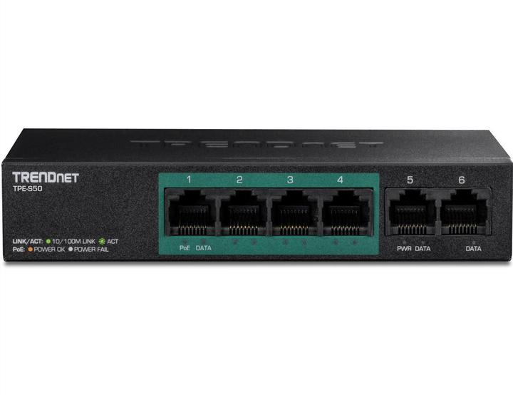 Produktbild Trendnet TPE-S50 5-Port PoE Switch 10/100Mbps 31W (5 Ports)