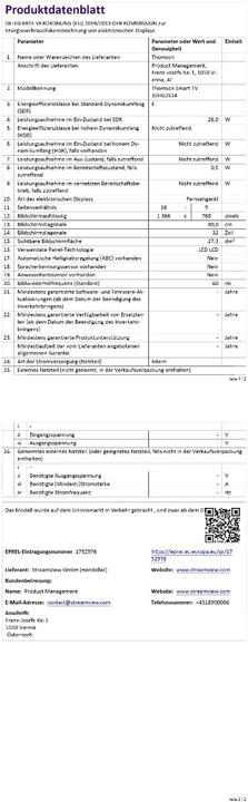 Produktbild Thomson 32HG2S14 (32", LCD, HD)