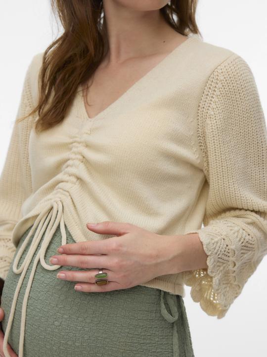 Immagine prodotto Mamalicious Normal geschnitten Rundhals Weite Ärmel Pullover Gestricktes Oberteil (L)