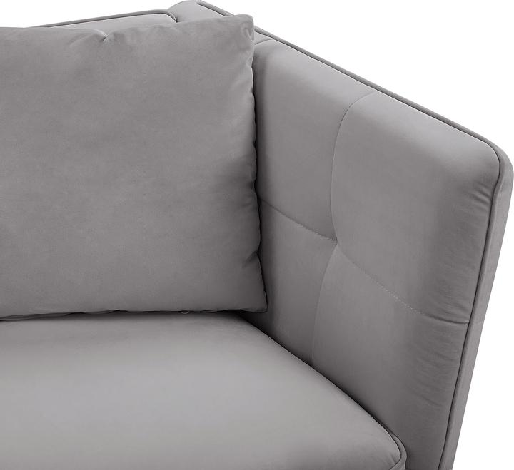 Produktbild Beliani 3-Sitzer Sofa Samtstoff grau FREDERICA (3-Sitzer)