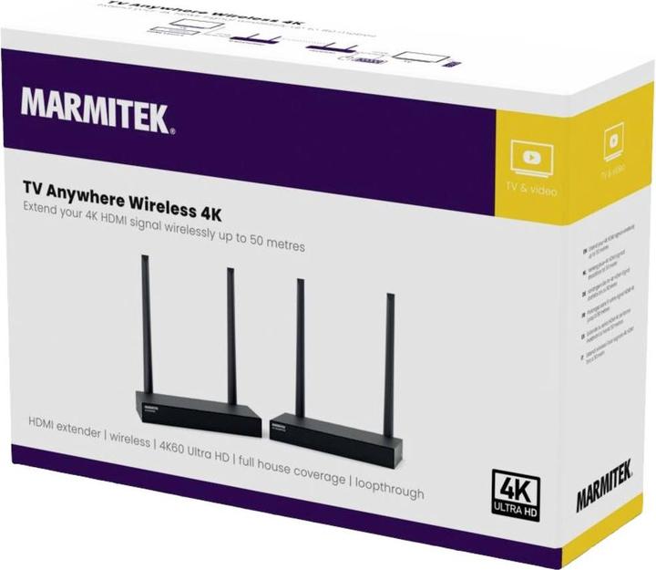 Actual product image Marmitek TV Anywhere Wireless 4K (50 m, HDCP, HDMI 1, HDR)