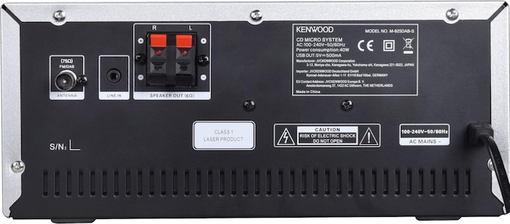 Image du produit Kenwood M-7000S (Bluetooth, Lecteur de CD, WiFi, 2x 30 W)