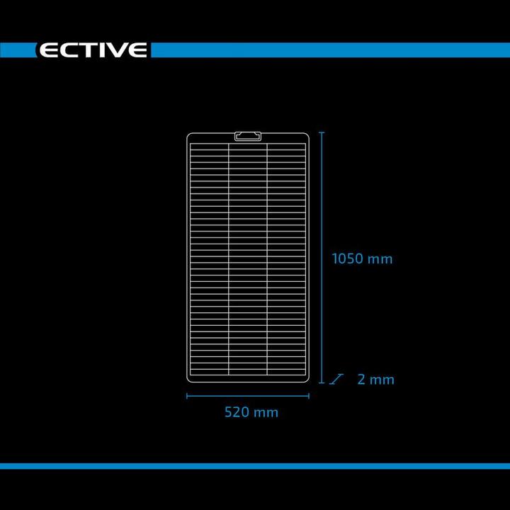 Immagine prodotto Ective Pannello solare a scandole flessibile 12V 100W Pannello solare flessibile 100 Watt PV (100 W, 2.50 kg)