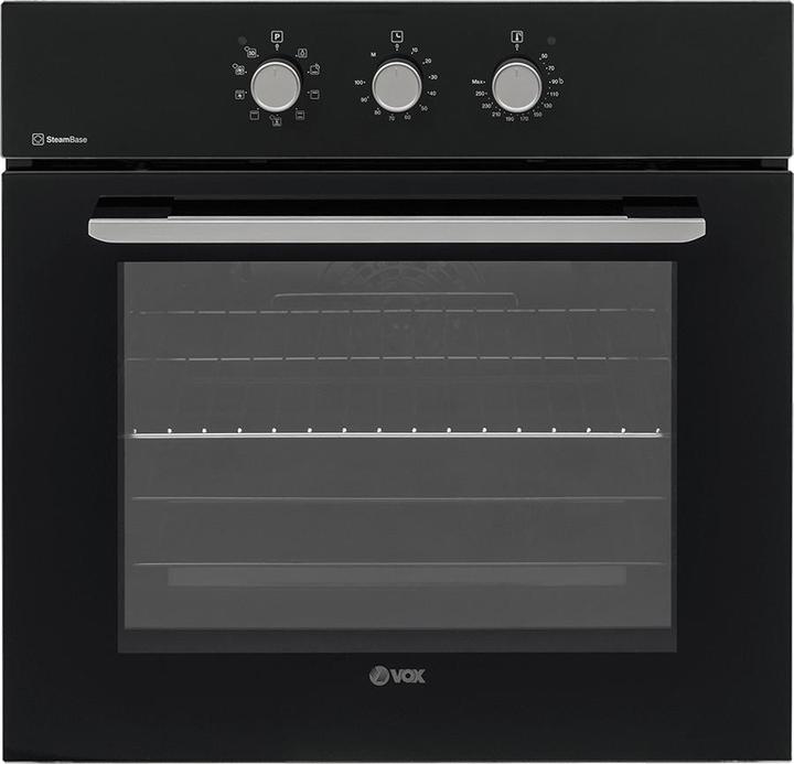 Vox Einbaubackofen SBM 6510B3D (A, 65 l, 9+3 prog., SteamBase, 3D Cook)