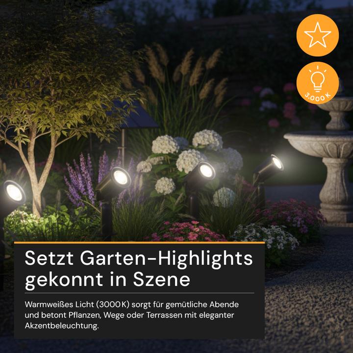Image du produit Enovalite Solar LED-Gartenstrahler (90 lm, IP54)