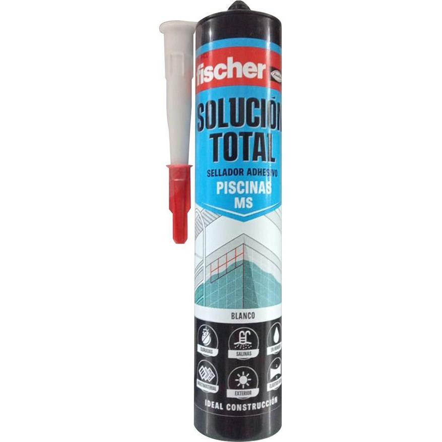 Fischer, Accessori da piscina, Ms white pool adhesive sealant 290 ml