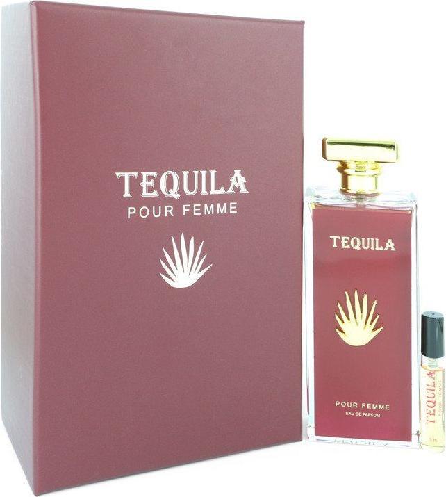 Actual product image Tequila Perfumes Tequila Pour Femme Red by Eau de Parfum Spray + Free.17 oz Mini EDP Spray 100 ml (Eau de parfum, 100 ml)
