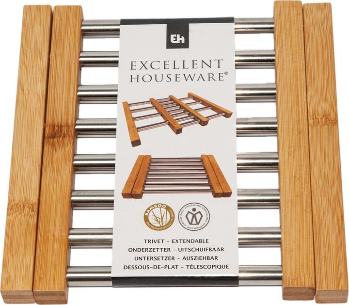 Produktbild Natura Punto Ausziehbarer Untersetzer aus Bambus (1 x, Glasuntersetzer)