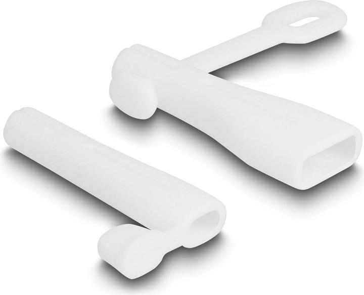 Actual product image Delock Dust cover for USB Type-A plug and Apple Lightning™ plug set 2 pieces white (Plugs and connectors)