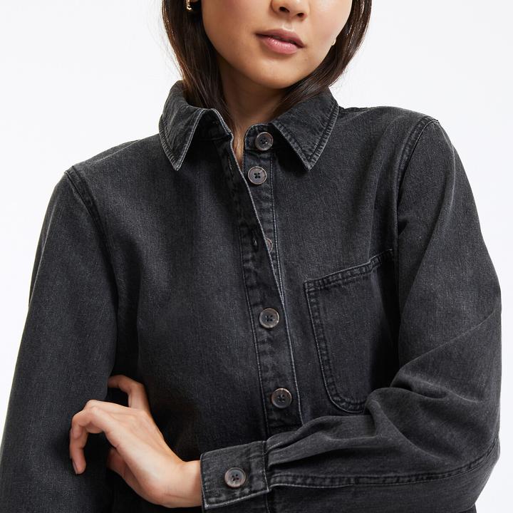 Produktbild La Redoute Collections Kurzes Jeanskleid Signature ALBANE (46)