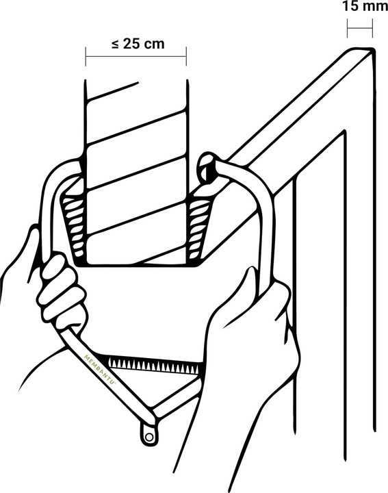Actual product image Membantu Door frame clamp