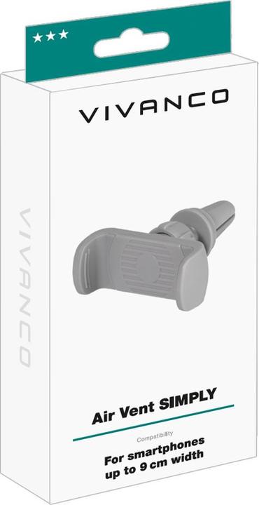 Actual product image Vivanco Simple Car Phone Holder, Gray (62378)