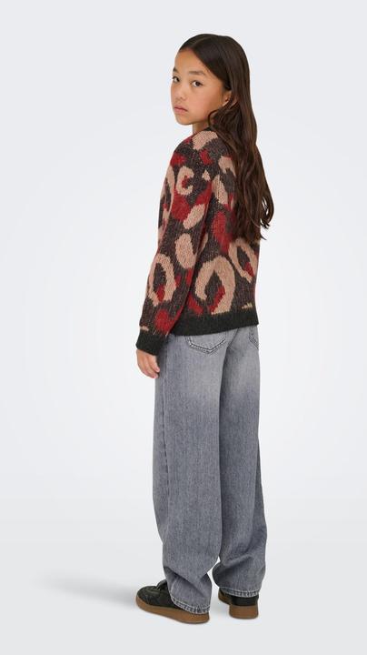 Produktbild Only Normal geschnitten Rundhals Gerippte Ärmelbündchen Pullover Strickpullover (134, 140)
