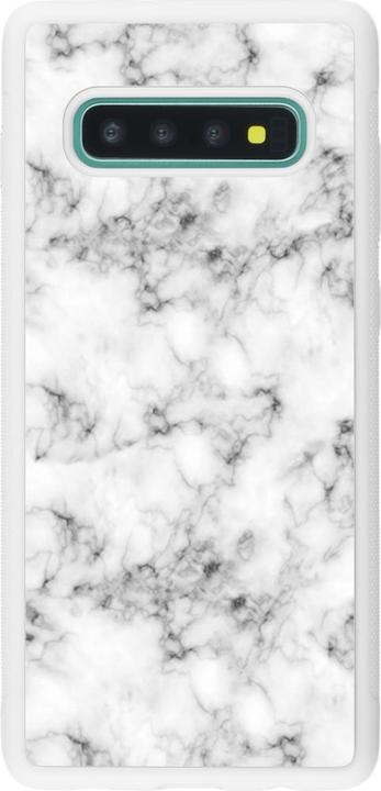 Actual product image PhoneLook Cover silicone white Marble 01 (Samsung Galaxy S10+)