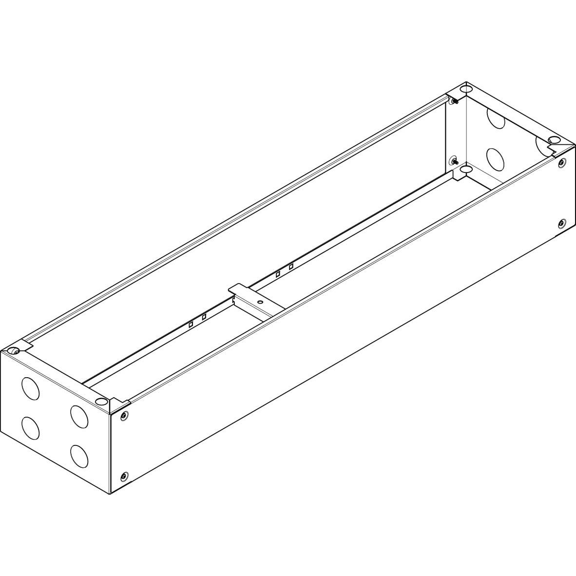ABN UT520 Standsockel RAL7022 B/H/T 1340/200/340mm, Serverschrank Zubehör, Grau