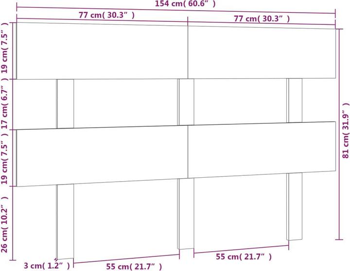Immagine prodotto vidaXL Lashonda (154 x 3 x 81 cm)