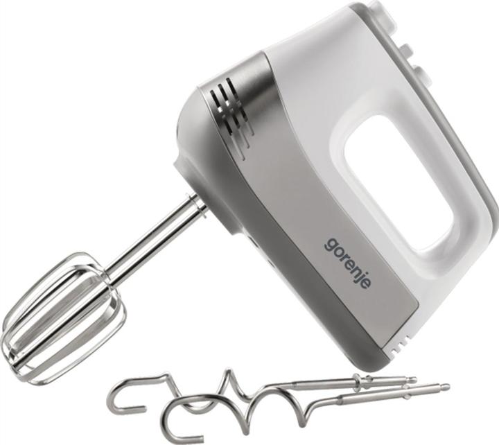 Actual product image Gorenje Hand mixer, silver-white- 500 W, DC motor, 5 speed settings, turbo button, stainless steel bowl (500 W)