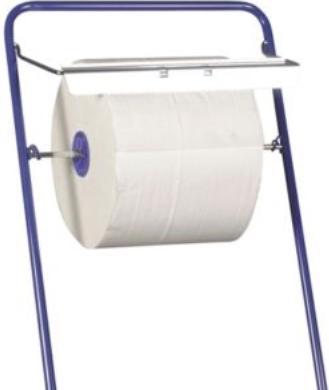 Productafbeelding Abena Gulvstativ 84x50x40,5cm - Neutraal, blå, roestfrit stål, til vaerkstedsruller max 40cm