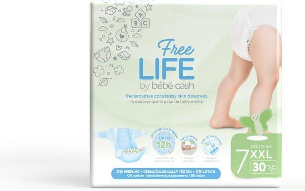 Immagine prodotto Ontex BBCash Freelife XXL + 18 kg (30 Pezzo/i)