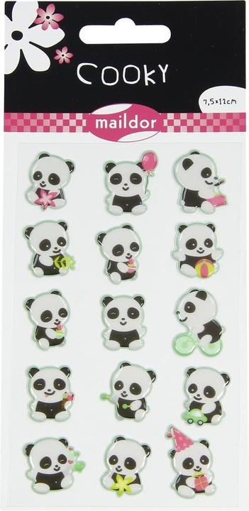 Maildor Cooky, Sach 1 pl 7,5x12cm, Panda -