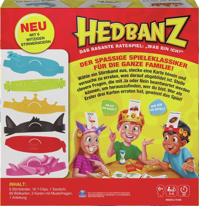 Productafbeelding Spin Master BGM Hedbanz Vernieuwen (Duits)