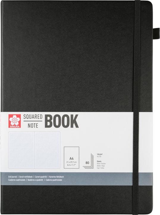 Sakura Notizbuch (A4, Checked, Hardcover)