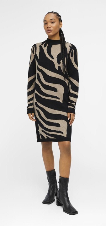 Image du produit Object Robe en maille imprimée (L)