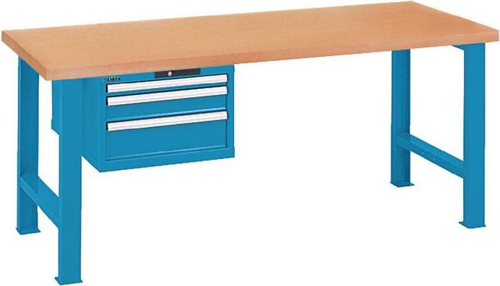 Actual product image Lista Workbench with multiplex top (75 cm, 200 cm)