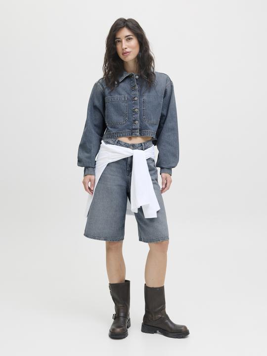 Image du produit JJXX Normal geschnitten Hemdkragen Tief angesetzte Schulter Jeanshemd Jeanshemd (XS)