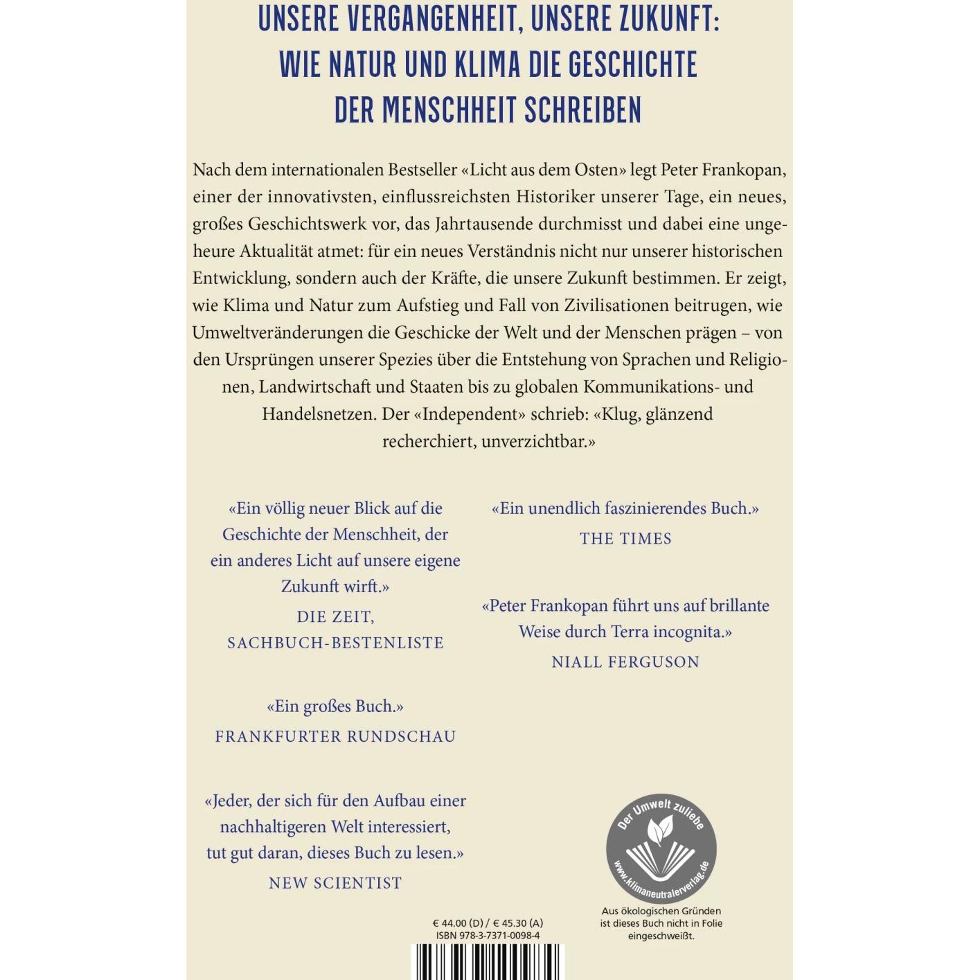 Thumbnail - Zwischen Erde und Himmel, Sachbücher von Peter Frankopan, Jürgen Neubauer, Henning Thies