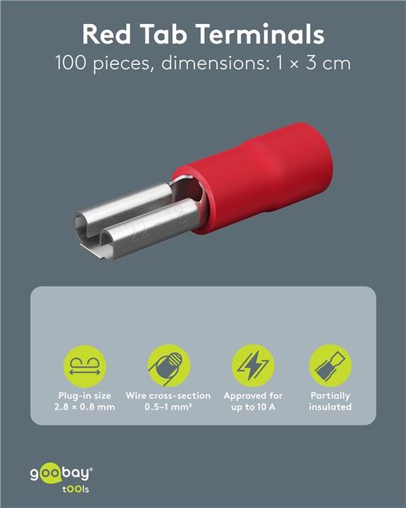 Produktbild Goobay Flachsteckhülse, Rot