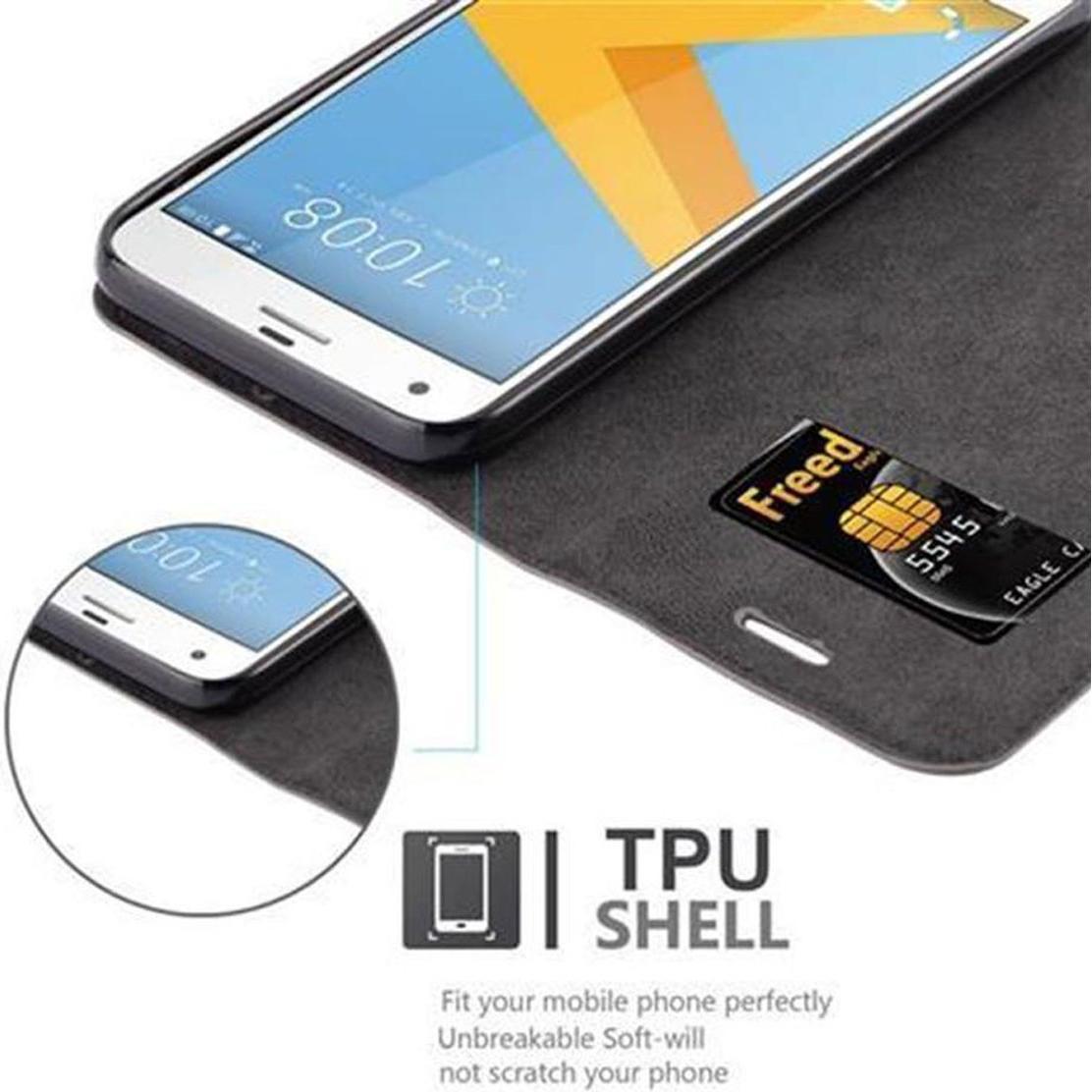 Thumbnail - Cadorabo Book Invisible Magnet Cover (HTC One A9S), Smartphone Hülle, Braun