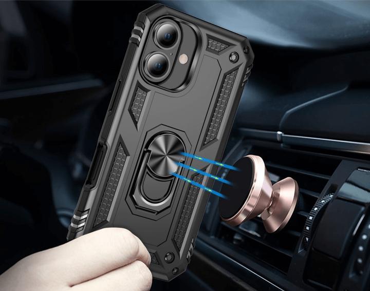 Produktbild Cover-Discount iPhone 16 - Robustes Back Cover mit Kickstand (Apple iPhone 16)