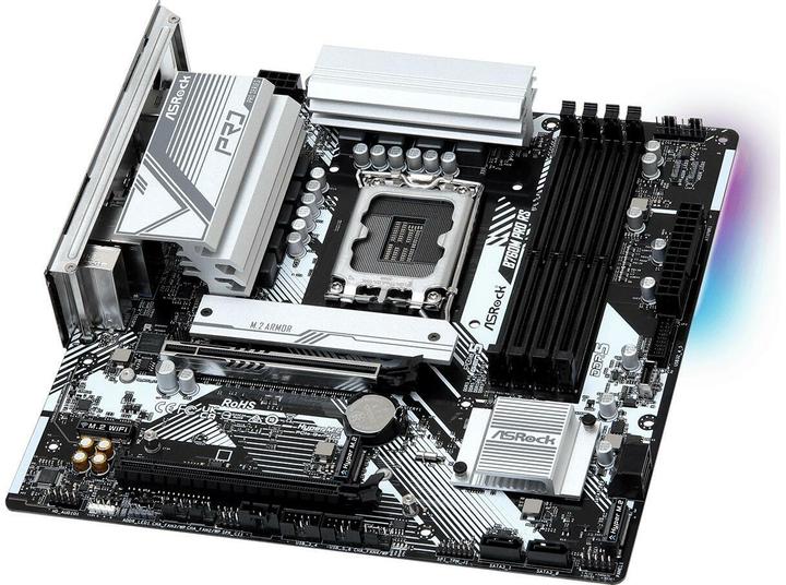 Actual product image AsRock B760M Pro RS (LGA 1700, Intel B760, mATX)