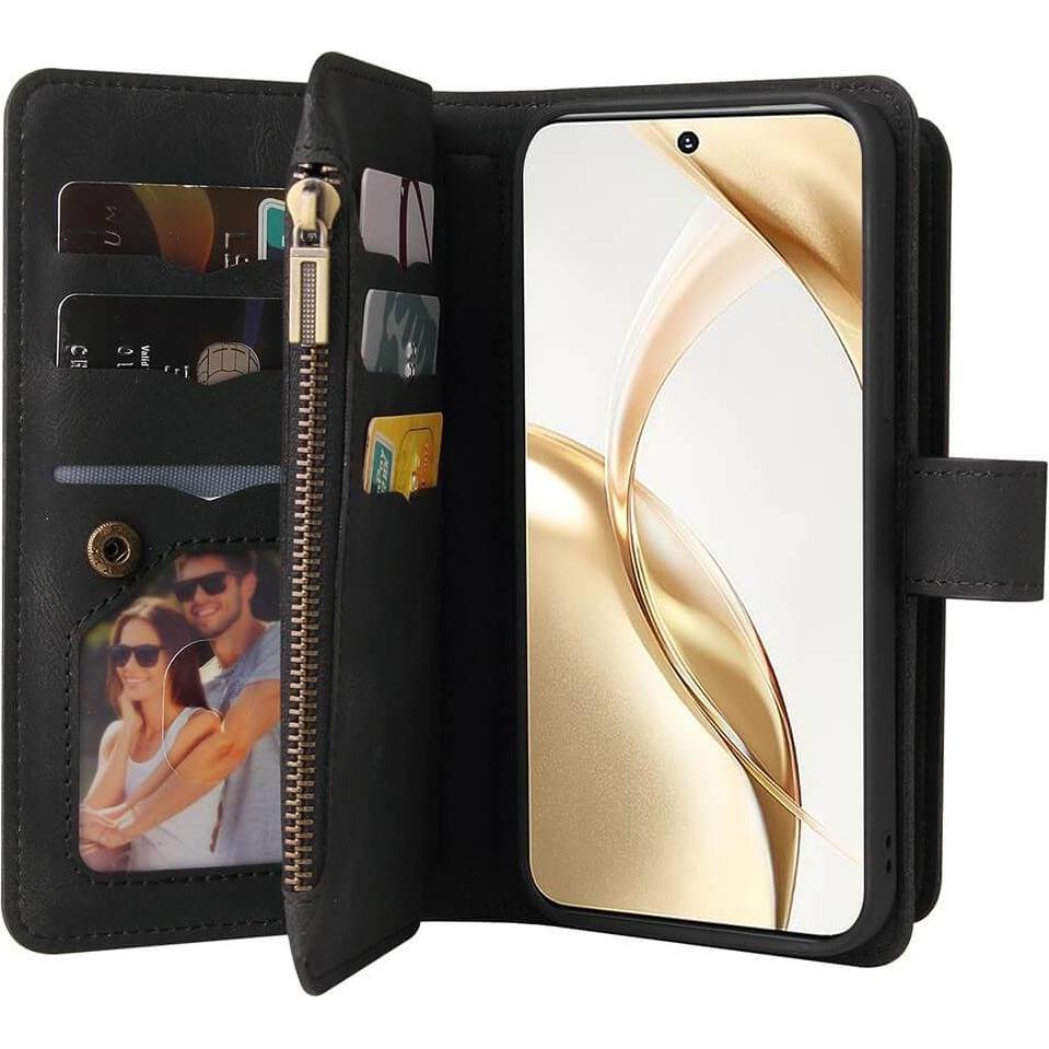 Thumbnail - Cover-Discount, Portemonnaie, HONOR 200 - Brieftaschen Hülle Portemonnaie, Schwarz