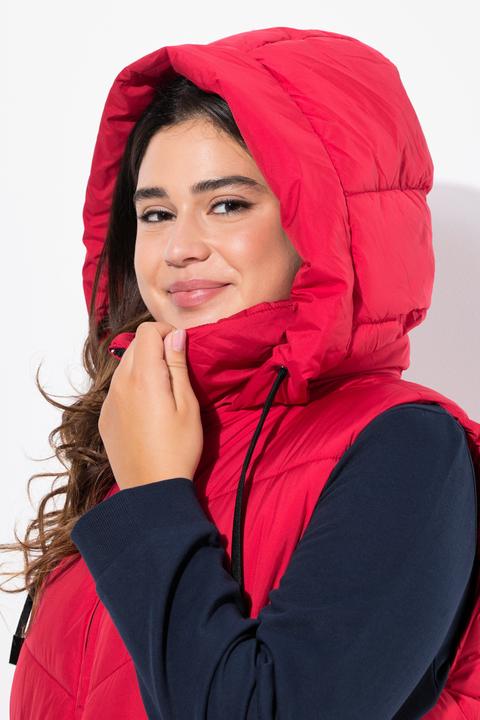 Produktbild Ulla Popken HYPRAR Long-Steppweste, wasserabweisend, 2-Wege-Zipper (50, 52)