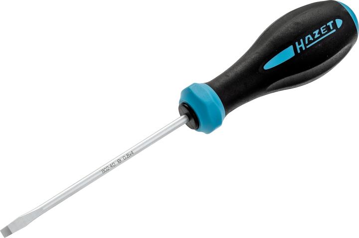 Produktbild HAZET Schraubendreher HEXAnamic 802-40 ∙ Schlitz Profil ∙ 0.8 x 4 mm (Schlitzschrauben)