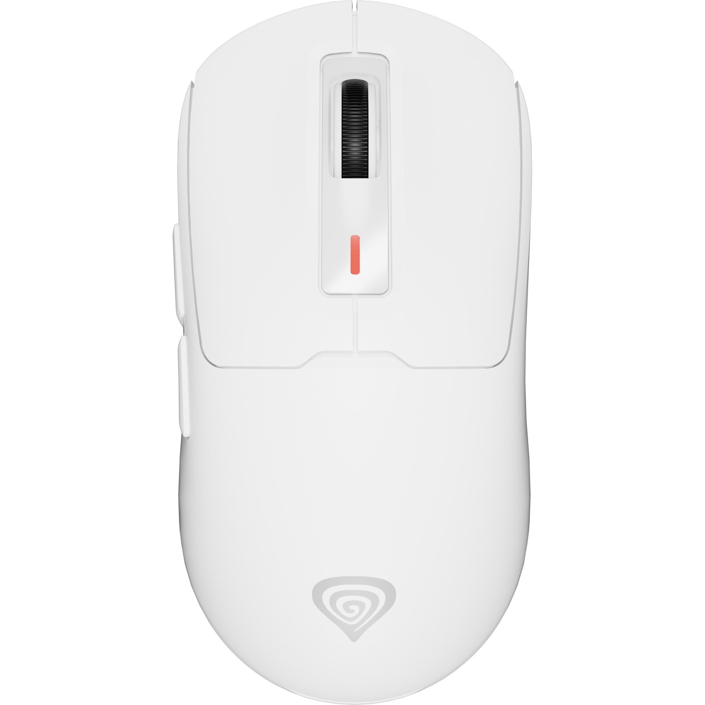 Genesis Bianco Mysz Dla Graczy Zircon 660 Pro Bezprzewodowa 26000Dpi Biała Gamingowa (Cablato, Senza Fili), Mouse,