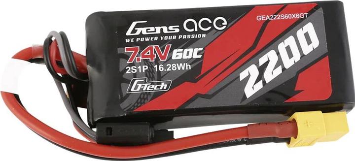 Produktbild Gens Ace Battery GensAce G-Tech LiPo 2200mAh 7.4V 60C 2S1P XT60 (7.40 V, 2200 mAh)