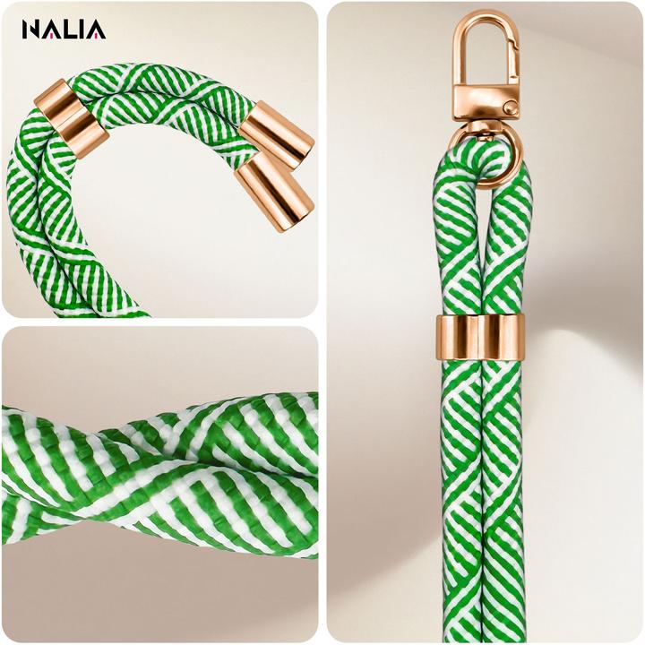 Image du produit Nalia HoldMe Lanyard Handykette - Universal Trageband für Smartphones - Verstellbar, Soft & Elastisch