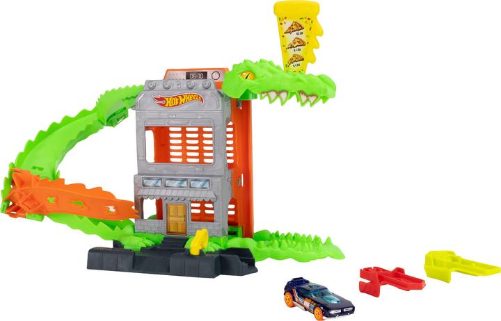 Produktbild Mattel HW Krokodyl - atak na pizzerię zestaw JHL93