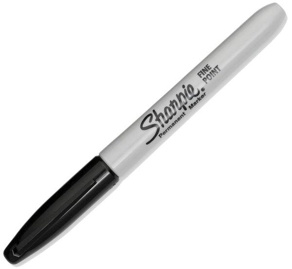 Produktbild Sharpie Permanent-Marker 0.9 mm Rundspitze, Fein, Schwarz (12x)