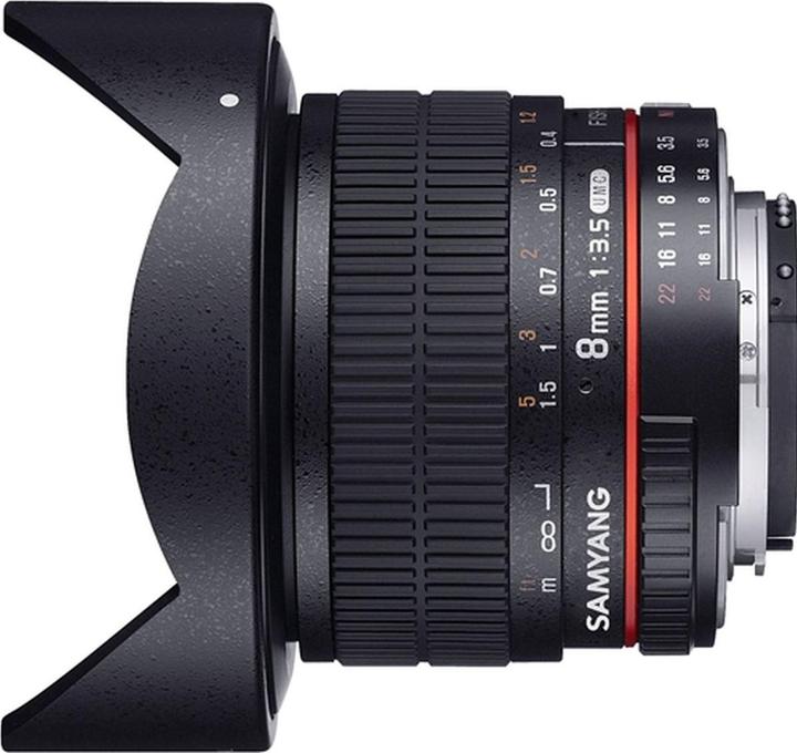 Image du produit Samyang 8mm f/3.5 Asph IF MC Fisheye CSII DH - Nikon F (Nikon F, APS-C / DX)