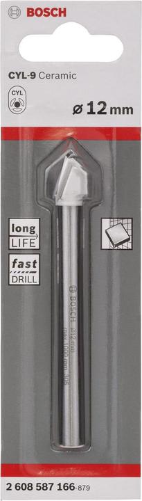 Immagine prodotto Bosch Professional Zubehör Trapano per vetro e piastrelle 12 mm (12 mm)