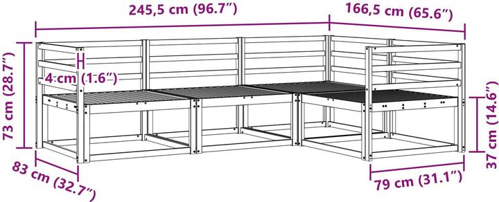 Produktbild vidaXL Outdoor-Sofa