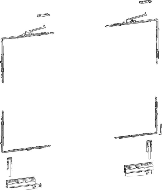 Hautau ATRIUM HKS 200 Z, décalage 13 mm, gauche, 160 kg, 1 carton de base