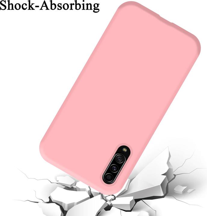 Actual product image Cadorabo TPU Liquid Silicone Case Cover for Samsung Galaxy A90 5G (Samsung Galaxy A90 5G)
