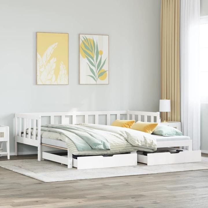 Produktbild vidaXL ausziehbares Tagesbett (90 x 200 cm)